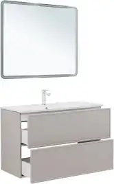 Тумба под раковину Aquanet Арт 100 бежевый, 343969