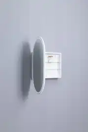 Зеркальный шкаф Aquanet Монте 60 белый, с LED подсветкой, 344788