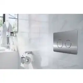 Кнопка смыва AZARIO AZ-8200-0084/AZ-P57-0120 двойная, круглая, хром глянецевая