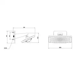 Душевая система  Vincea Inspire VSFW-3I21MT4RGM VSFW-3I21MT4RGM  с термостатом, встраиваемая, вороненная сталь