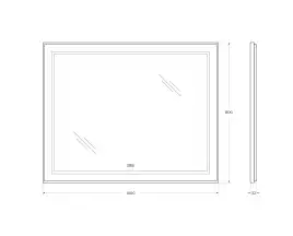 Зеркало BelBagno SPC-KRAFT-1000-800-LED-TCH-WARM