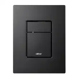 Комплект унитаза с инсталляцией ABBER Bequem AC1102 белый и кнопкой AC0123MB черная матовая