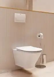 Комплект унитаза с инсталляцией Roca The Gap Round 893105000 подвесная чаша Rimless + инсталляция + сиденье дюропласт, без панели смыва