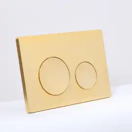 Клавиша смыва AVS 809-0012-MG круглые кнопки, брашированное золото