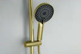 Душевой гарнитур Aquatek Лугано AQ2022BG, Золото шлифованное