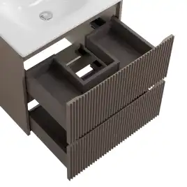 Тумба под раковину BelBagno UNO-700-2C-SO-СO подвесная, Бежевый матовый