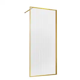 Душевая перегородка Vincea Walk in HP Art 120 VSW-1HP120FLBG, профиль брашированное золото, стекло рифленое