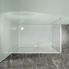 Душевой уголок Azario MALE SQR-90х90х195-CH-CL, прозрачное стекло 6 мм, профиль хром, AZ-J50-90-CH-CL