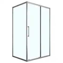 Душевой уголок Loranto 190х80 CS-AB02GG-128, профиль серый матовый, стекло Прозрачное