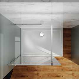 Душевая перегородка Azario Walk-in 100 AZ-275-100-BGL-CBR стекло 13 мм с узором 