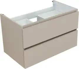 Тумба под раковину Aquanet Вега 2.0 80 бежевый, подвесная, 337943