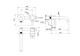 Смеситель для раковины Aquatek Европа AQ1313BG, Золото матовое