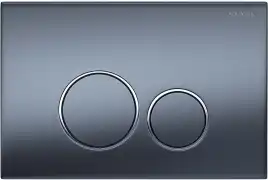 Кнопка смыва Aquatek KDI-0000035, Оружейная сталь