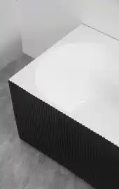 Акриловая ванна Azario LAGO BLANCO BLACK 170х75 AZ-6724-1CLB 17075, асимметричная, левая