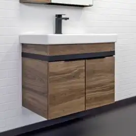 Тумба с умывальником Comforty Соло 70 Дуб темно-коричневый, 00-00010978