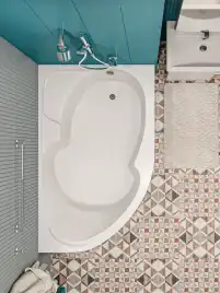 Акриловая ванна 1Marka DIANA 150x90 Асимметричная Белая Правая 01ди1590п