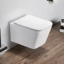 Унитаз подвесной AVS Вектор 813-0004-GW безободковый, белый