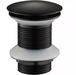 Донный клапан для раковины CeramaLux BB006MB без перелива, Черный матовый