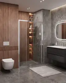 Душевая дверь CEZARES MOLVENO-BF-3-120-C-Cr-IV стекло Прозрачное, профиль Хром