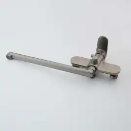 Смеситель для ванны Aquatek Ника AQ1842BGM с длинным изливом, Оружейная сталь