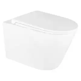 Унитаз подвесной Azario LANDER AZ-2802E подвесной, безободковый, со смывом 