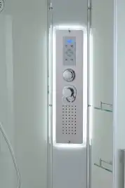 Душевая кабина AvaCan EM2812RLED 120x80 см, низкий поддон, с крышей, правая
