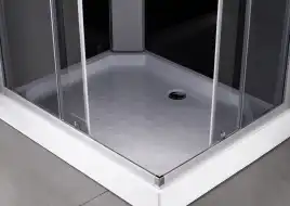 Душевая кабина Loranto 100х80 CS-5180-13L G, низкий поддон, цвет профиля сатин