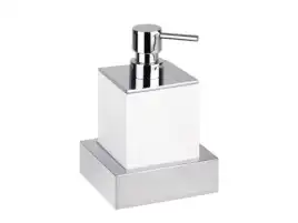 Настенный дозатор жидкого мыла 11,5 см BEMETA GAMMA Белый/хром 145509012