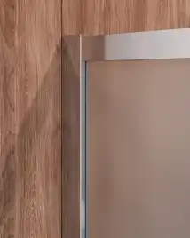 Душевой уголок CEZARES MOLVENO-A-2-100-P-Cr стекло Матовое рифленая, профиль Хром