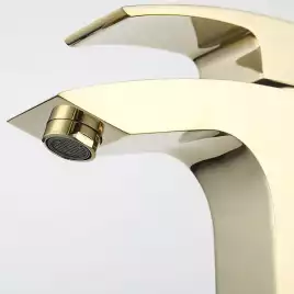 Смеситель для раковины Gappo G1007-13, Золото глянцевое