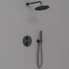 Душевая система  Vincea  VSFW-101TMB VSFW-101TMB  с термостатом, встраиваемая, черный матовый