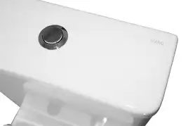 Унитаз напольный Azario Alba AZ-8323 безободковый, с бачком и сидением микролифт, Белый глянцевый