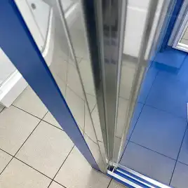 Душевая дверь в нишу AVS Лайт 90 профиль хром, прозрачное стекло, 803-0021-195-90-CR-T