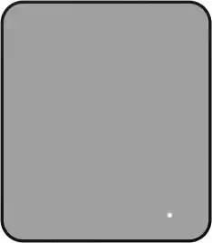 Зеркало Aquanet Контур 800х700 LED TX черный, 367650