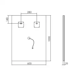 Зеркало Azario Рига-VOICE 60х80 LED-00002614 с подстветкой, сенсорный выключатель, с подогревом