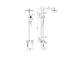 Душевая система Aquatek ЛИБРА AQ2640CR, Хром