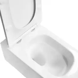 Унитаз подвесной Azario Indor AZ-9004WT подвесной, безободковый, со смывом 