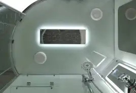 Душевая кабина AvaCan A2912RLED 120x90 см, низкий поддон, с крышей, правая