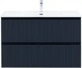 Тумба под раковину Aquanet Джейн (Flat) 100 маренго, подвесная, 335431