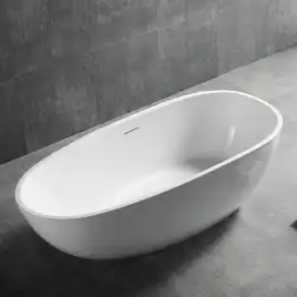 Акриловая ванна Abber 150х75 AB9356-1.5, отдельностоящая, Белая глянцевая