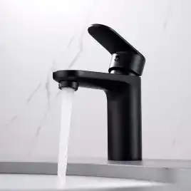 Смеситель для раковины Aquatek Ника AQ1810MB, Черный матовый