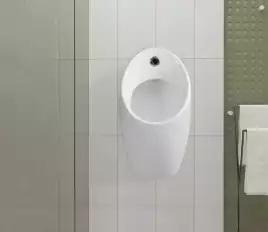 Писсуар подвесной CeramaLux X560P с сенсорным механизмом смыва, с горизонтальным выпуском