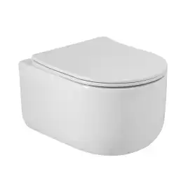 Подвесной унитаз BelBagno SOFT-TOR BB084CH-TOR/SC, безободковый, смыв торнадо с сиденьем микролифт, Белый