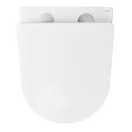 Унитаз подвесной Azario Gloria AZ-2003 подвесной, безободковый, с сиденьем микролифт, Белый глянцевый