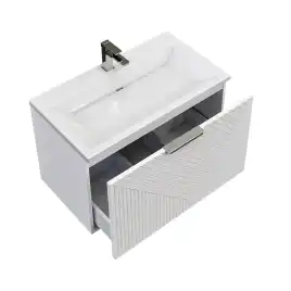 Тумба под раковину Grossman Блисс 70 подвесная, белая матовая (107052)