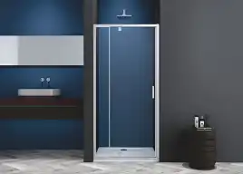 Душевая дверь в нишу AVS Слайдер Плюс 100-110 профиль хром, стекло прозрачное, 803-0008-195-1011-CR-T