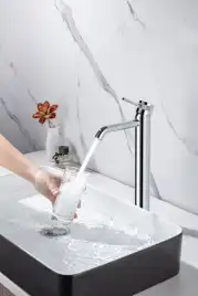 Смеситель для накладной раковины Allen Brau Priority 5.31A02-00, однорычажный, высокий, Хром