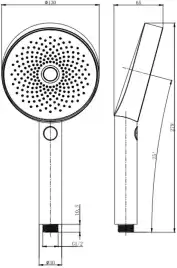 Душевая лейка Allen Brau Priority 5.31B20-00 хром