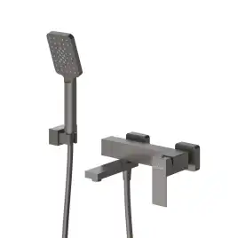 Смеситель для ванны и душа Cezares SLIDER-VD-GM, Оружейная сталь