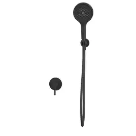 Душевая система для душа WHITECROSS Y black YSET02TOPBL, скрытого монтажа, Черный матовый